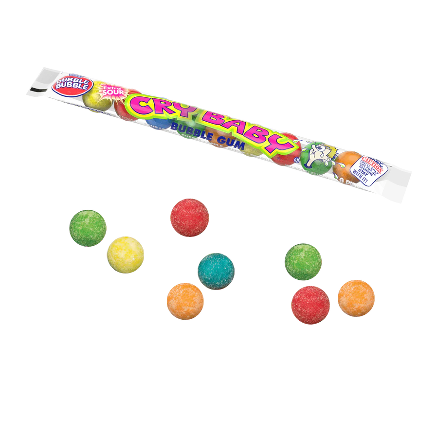 Cry Baby Sour Bubble-9 pc Tube