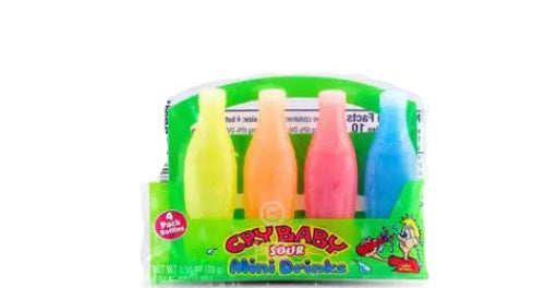Cry Baby Sour Wax Bottles 4 pc