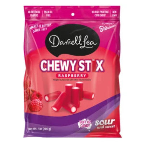 Darrell Lea Sour Raspberry Chewy Stix
