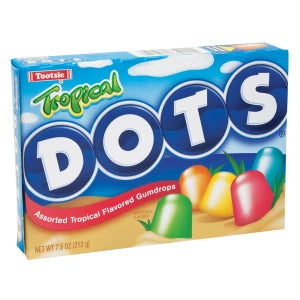 Dots Tropical Theater Box with colorful tropical flavor gumdrops