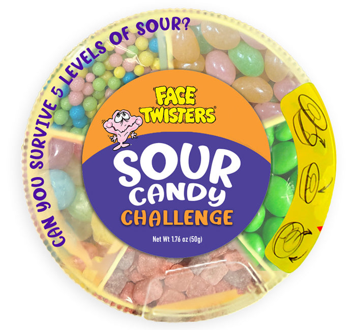 Face Twisters Sour Candy Challenge