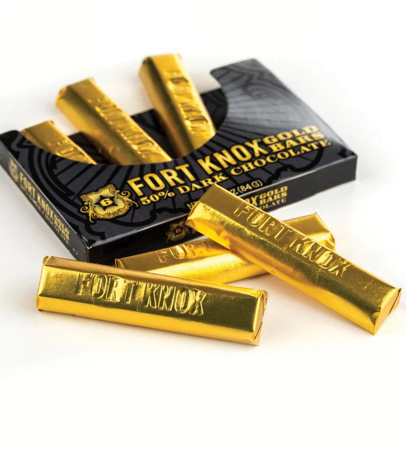 Fort Knox Dark Chocolate Gold Bars