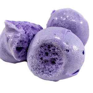 Purple Crazy Bites Taffy Huckleberry meringue cookies, 2oz airy with sugar crust