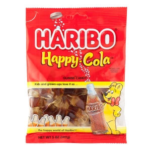 Haribo Happy Cola Gummies Peg Bag