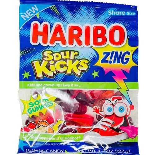 Haribo Sour Kicks Peg Bag