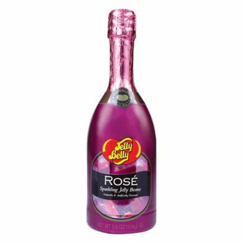 Vibrant purple Jelly Belly Sparkling Rose jelly beans bottle with glossy finish