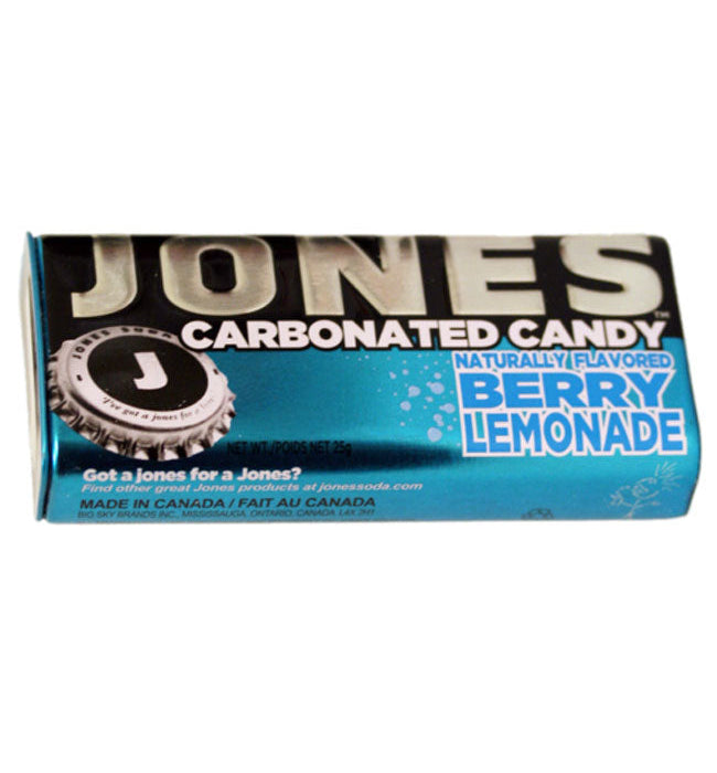 Jones Soda Berry Lemonade Carbonated Candy Tin
