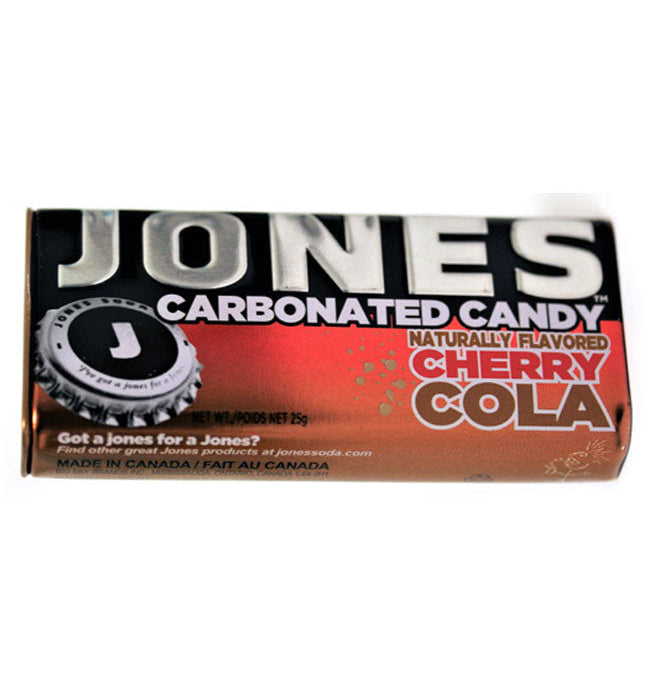 Jones Soda Carbonated Cherry Cola Candy Tin