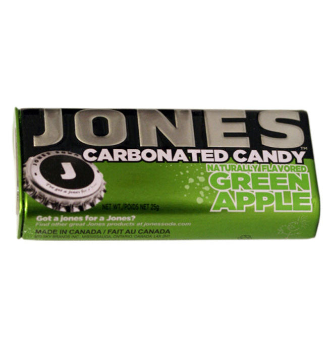 Jones Soda Green Apple Carbonated Candy Tin