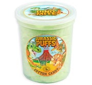 Jurassic Puffs Sour Watermelon Cotton Candy Tub