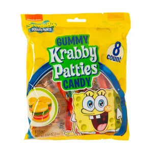 Krabby Patties SpongeBob Gummies Peg Bag 2.54 oz