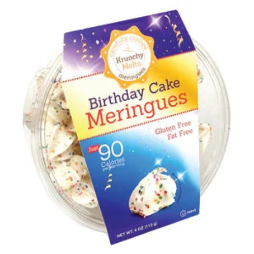 Krunchy Melts Birthday Cake Meringues