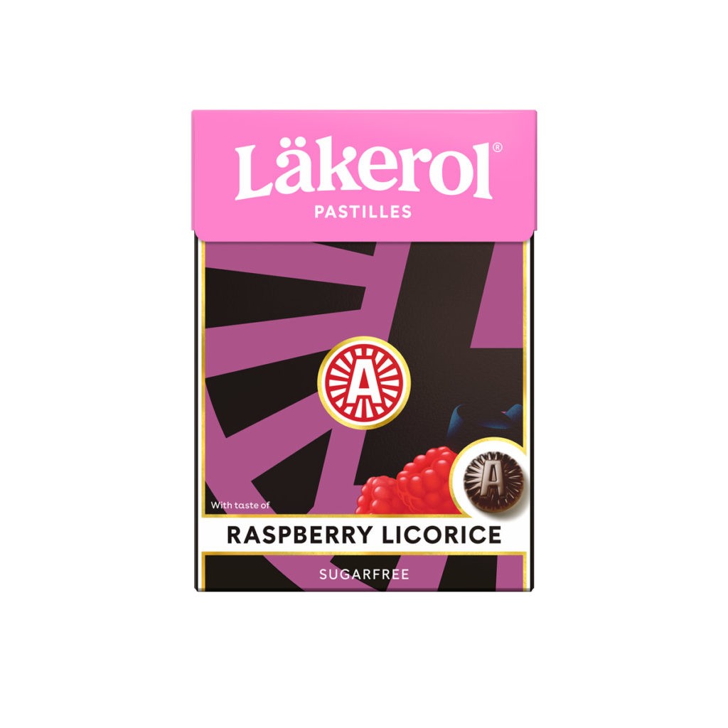 Lakerol Raspberry Licorice Candy Drops