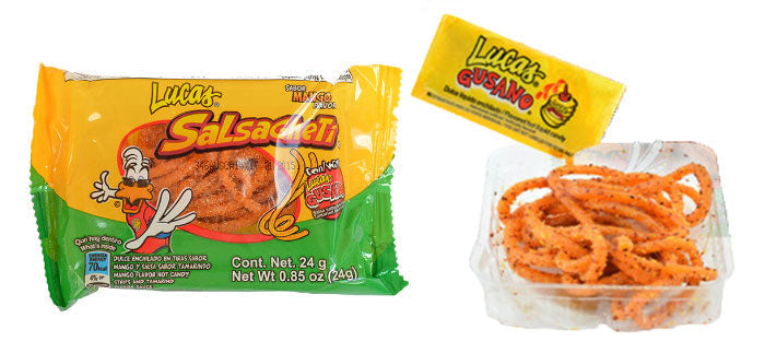 Lucas Skwinkles Salsagheti Mango Candy