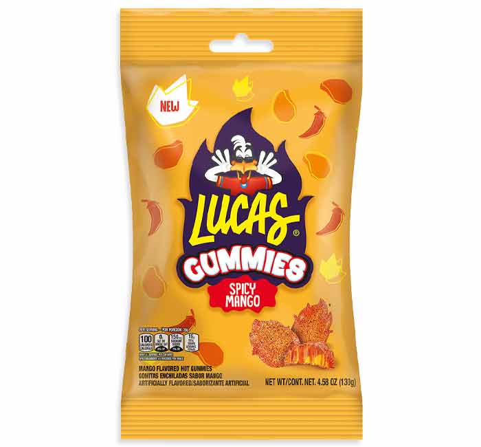 Lucas Spicy Mango Gummies Peg Bag