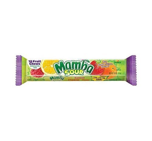Mamba Sour Fruit Chews Candy Stick
