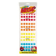 Mega Candy Buttons: colorful round glossy candy stickers in red, orange, yellow, blue
