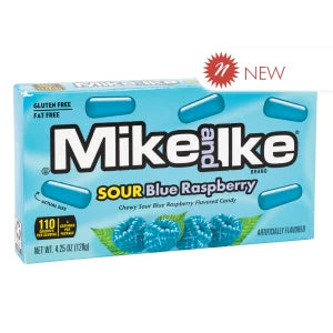 Mike and Ike Sour Blue Raspberry Theater Box