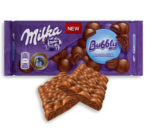 Milka Bubbly Milk Chocolate Bar