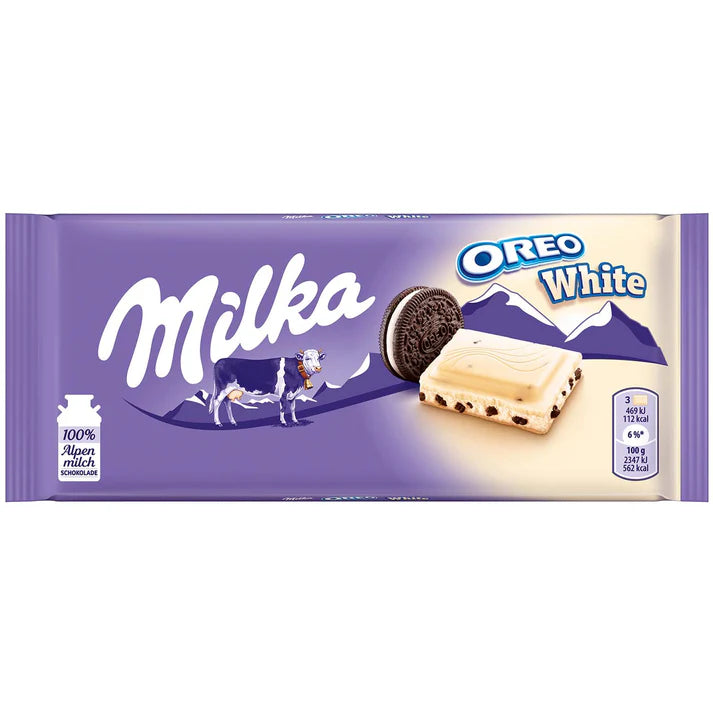 Milka Oreo White Chocolate Candy Bar