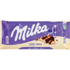 Milka White Chocolate Bubbly Bar