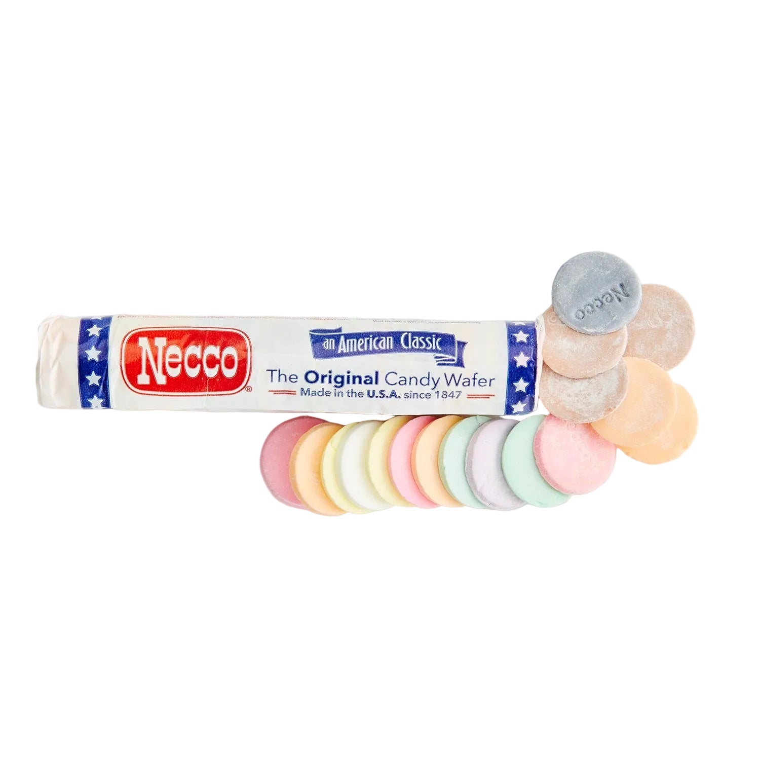 Necco Wafers Assorted Candy Roll