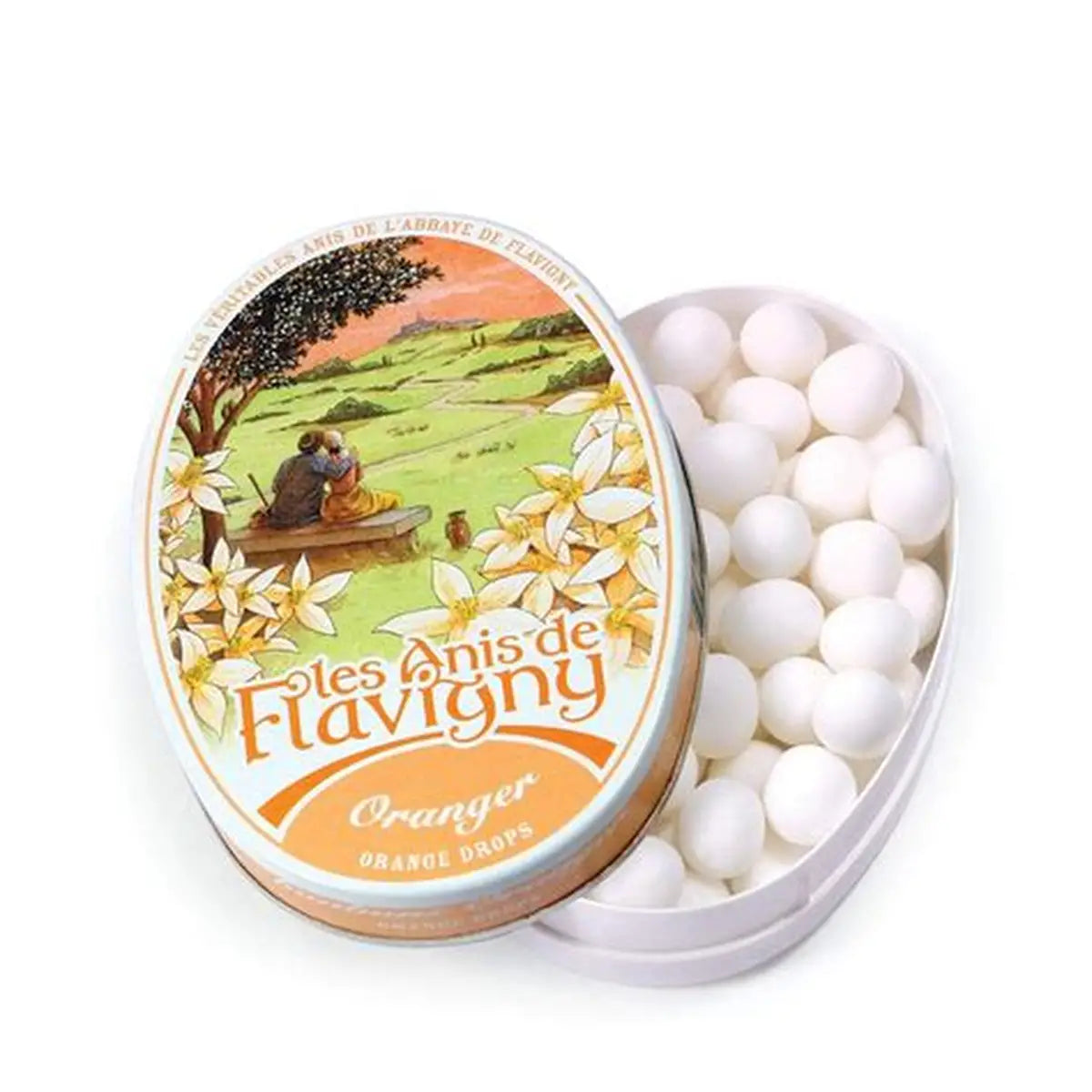 Les Anis de Flavigny Orange Blossom Candy Tin