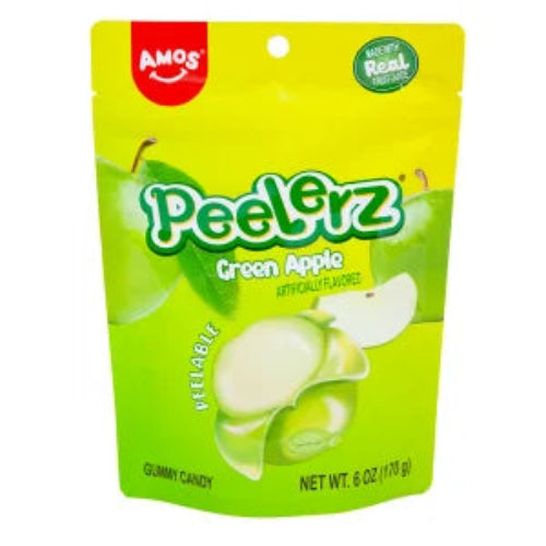 Peelerz Green Apple Gummy Candy Peg Bag