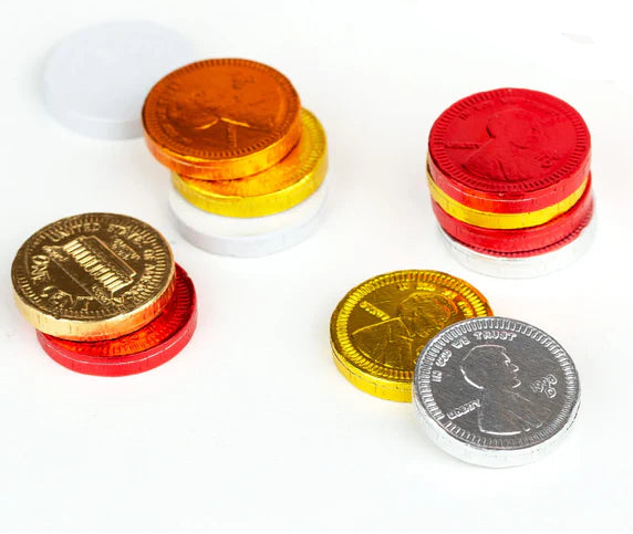 Penny Parade Chocolate Coins Mesh Bag