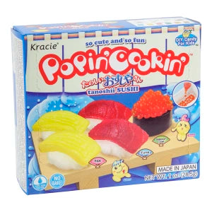 Kracie Popin Cookin banana sushi candy kit with colorful miniature pieces