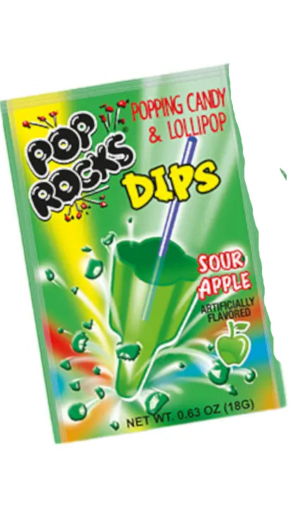 Pop Rocks Dips Sour Apple