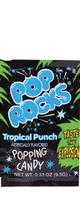 Pop Rocks Tropical Punch popping candy in vibrant black green package