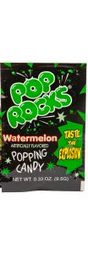 Pop Rocks Watermelon popping candy in green and black package