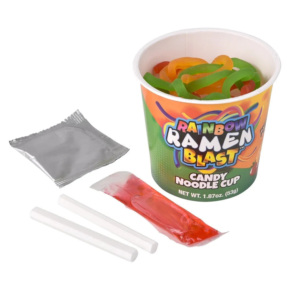Rainbow Ramen Blast Candy Noodle Cup