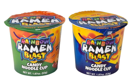 Rainbow Ramen Blast Candy Noodle Cup