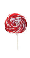 Whirly Pop 1.5 oz Red & White 3"