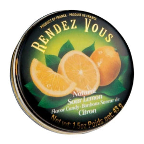 Rendez Vous Natural Sour Lemon Candy Tin