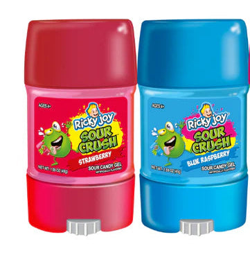 Blue Raspberry Gummies Ricky Joy Ricky Joy Sour Crush Blue Raspberry/Strawberry Candy – 2 Kids Candy Store