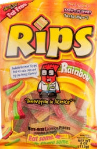 Rips Rainbow Candies Peg Bag