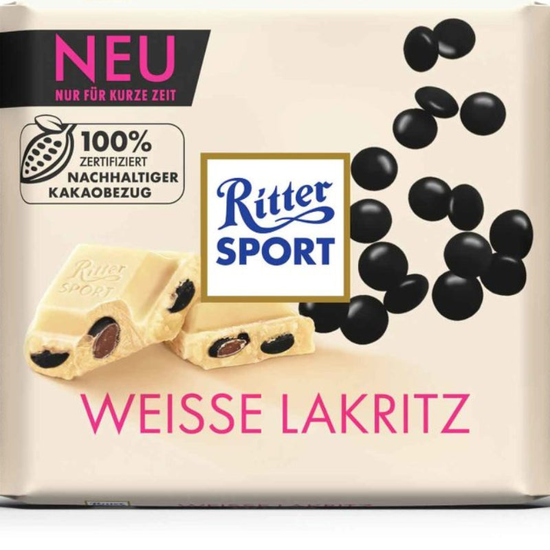 Ritter Sport White with Black Licorice