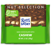 Ritter Sport Milk Chocolate Cashew Candy Bar