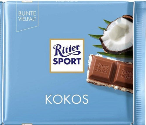 Ritter Sport Milk Chocolate Coconut Bar