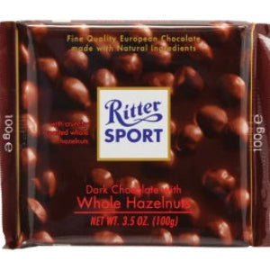 Ritter Sport Dark Chocolate Hazelnut Bar