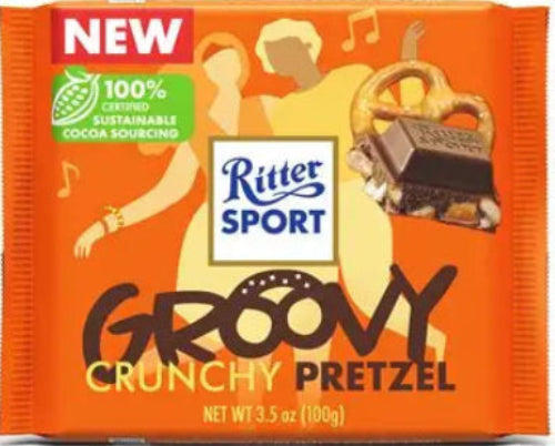 Ritter Sport Milk Chocolate Crunchy Pretzel