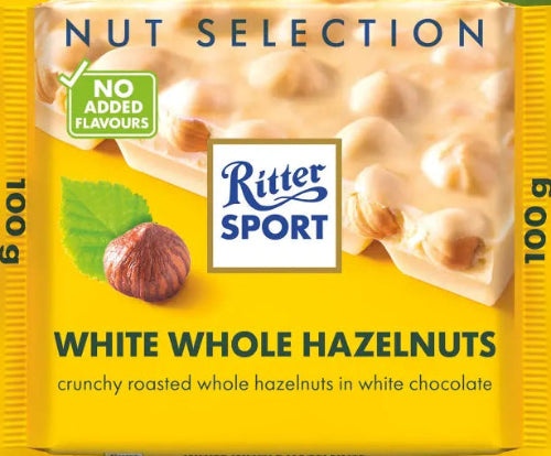 Ritter Sport White Chocolate with Hazelnuts