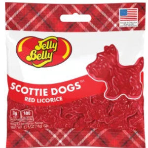 Scottie Dogs Red Licorice Peg Bag
