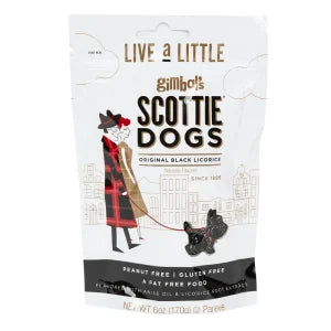 Jelly Belly Black Licorice Scotty Dogs Peg Bag 6 oz