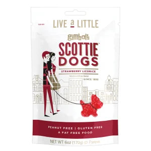 Jelly Belly Scotties Strawberry Licorice 6 oz Peg Bag