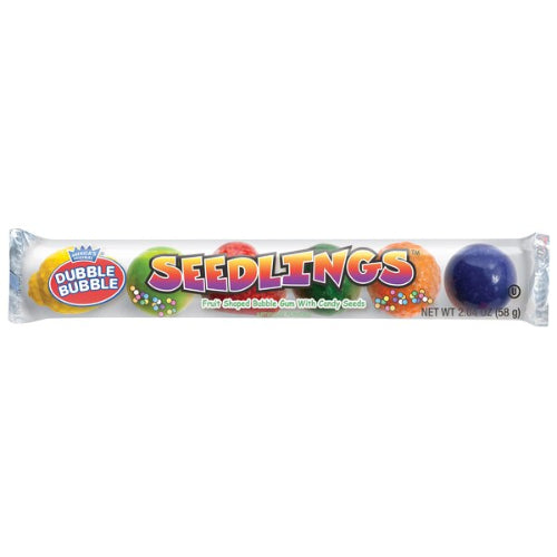 Dubble Bubble Seedling 6 pc gum balls in assorted colors
