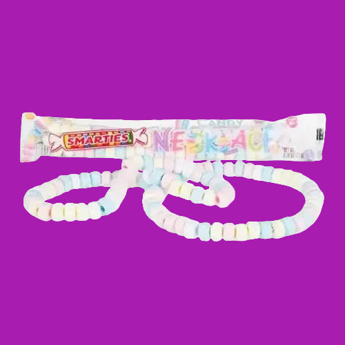 Smarties Small Candy Necklace Wrapped
